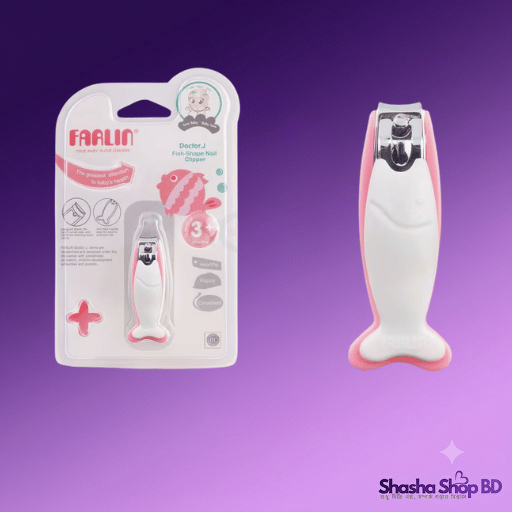 Farlin Fish Shape Baby Nail Clipper 3m+ (BF-160D) | Shasha Shop BD