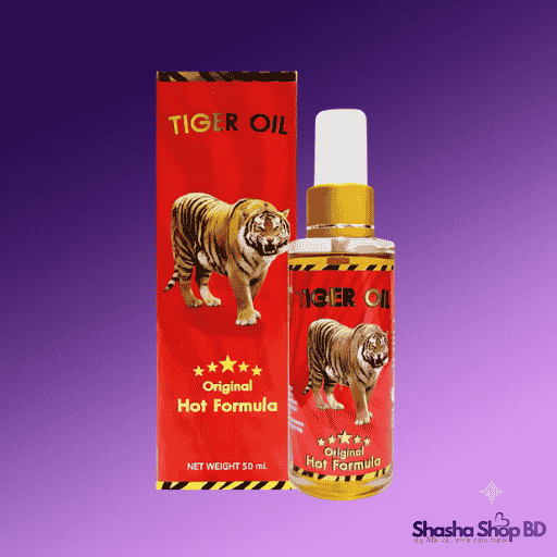 Tiger Massage Oil 50ml - Original Hot Formula | Shasha Shop BD