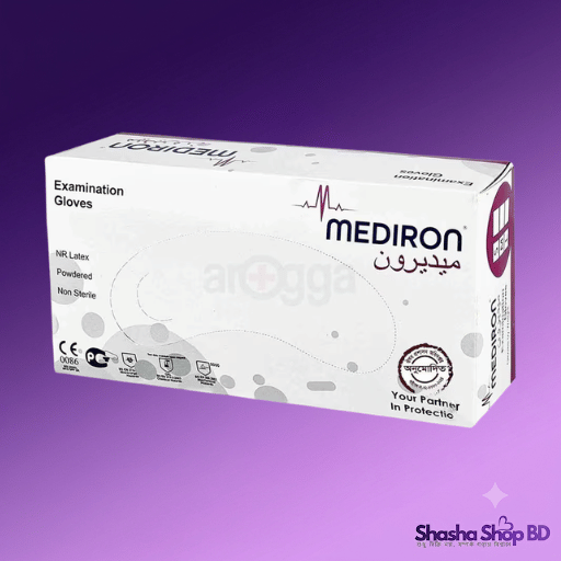 Mediron Examination Gloves (Large) - NR Latex Powdered | Shasha Shop BD