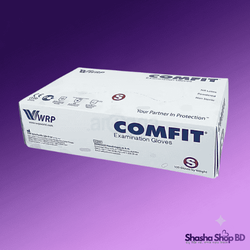 Comfit Examination Gloves Size-S - NR Latex Powdered | Shasha Shop BD