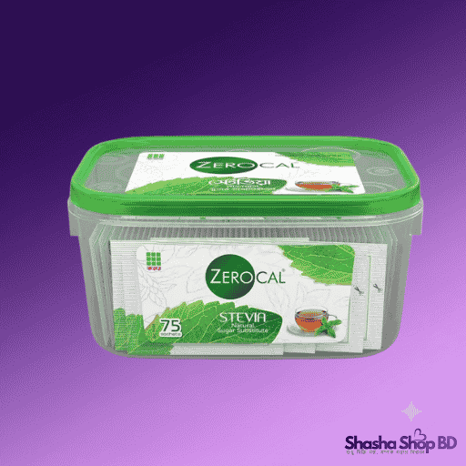 Zerocal Stevia Natural Sugar Substitute - 75 Sachets | Shasha Shop BD