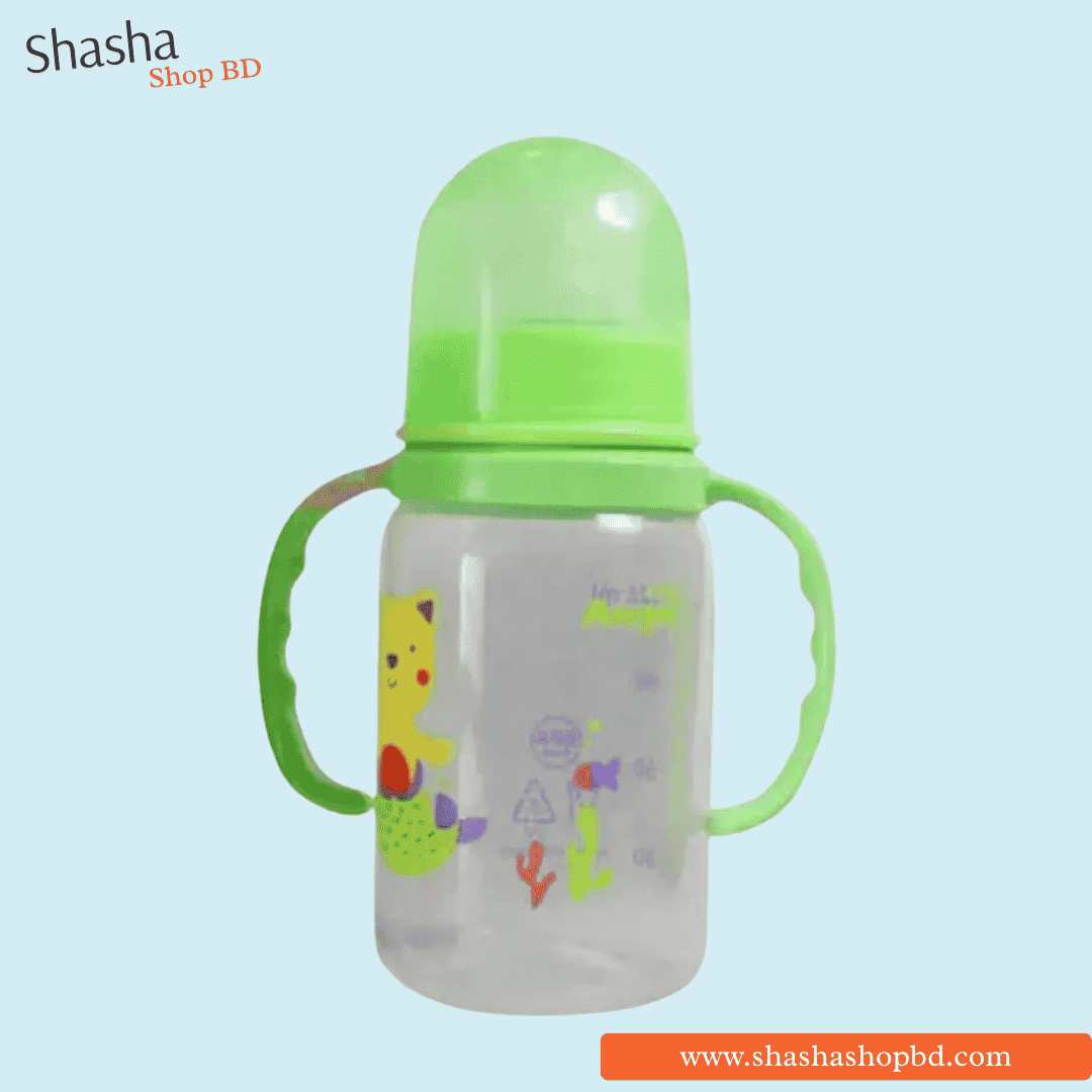Angel Baby Feeding Bottle 0+ Months Green 11005 - 120ml | Shasha Shop BD