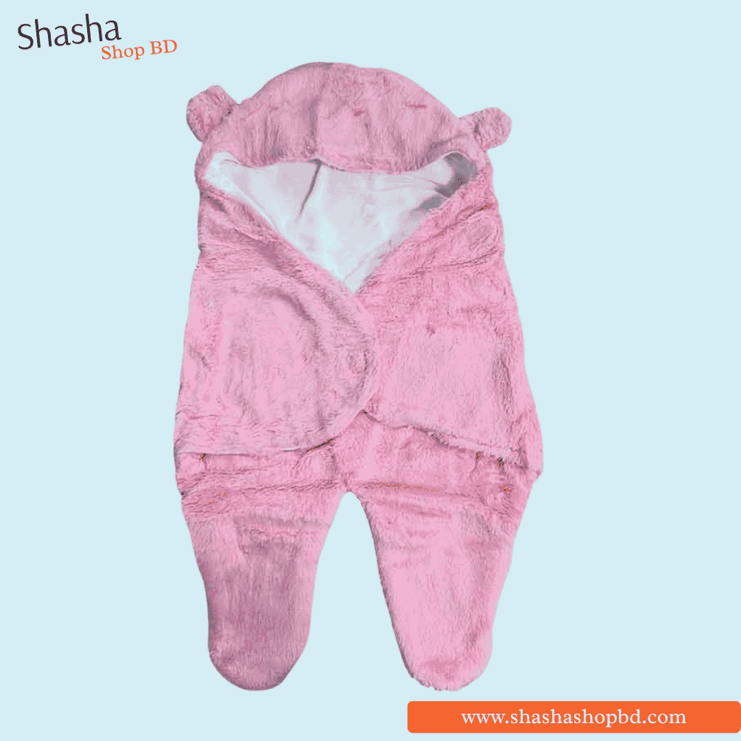 Baby Cartoon Printed Romper - Soft Pink Color | Shasha Shop BD