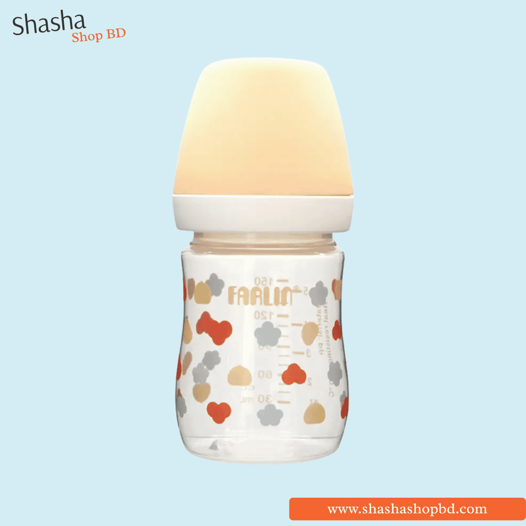 Farlin Grow With Colors Feeding Bottle 0+ Months (AB-42021) Orange - 150ml | Shasha Shop BD