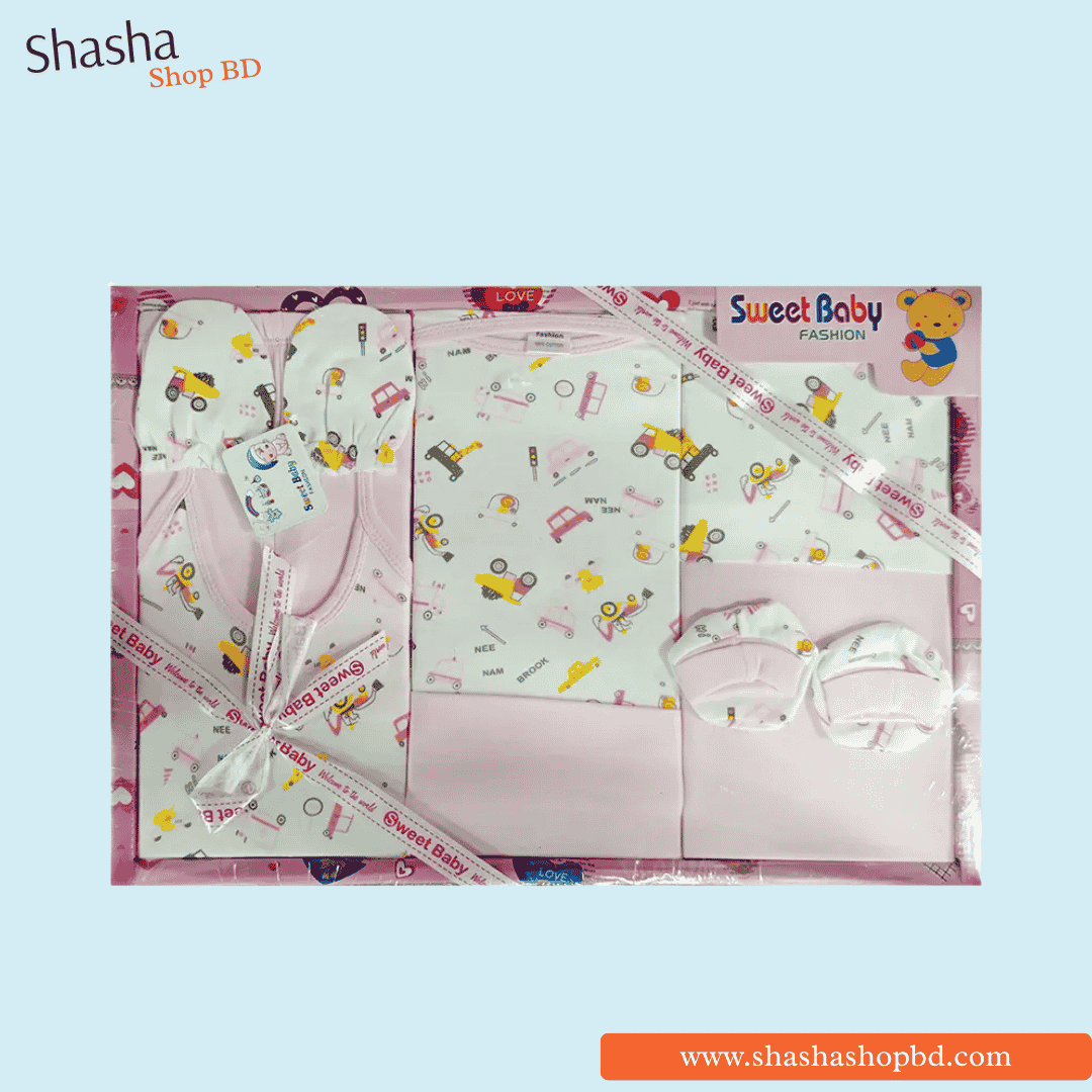 Sweet Baby Fashion 8pcs Newborn Gift Set | Shasha Shop BD