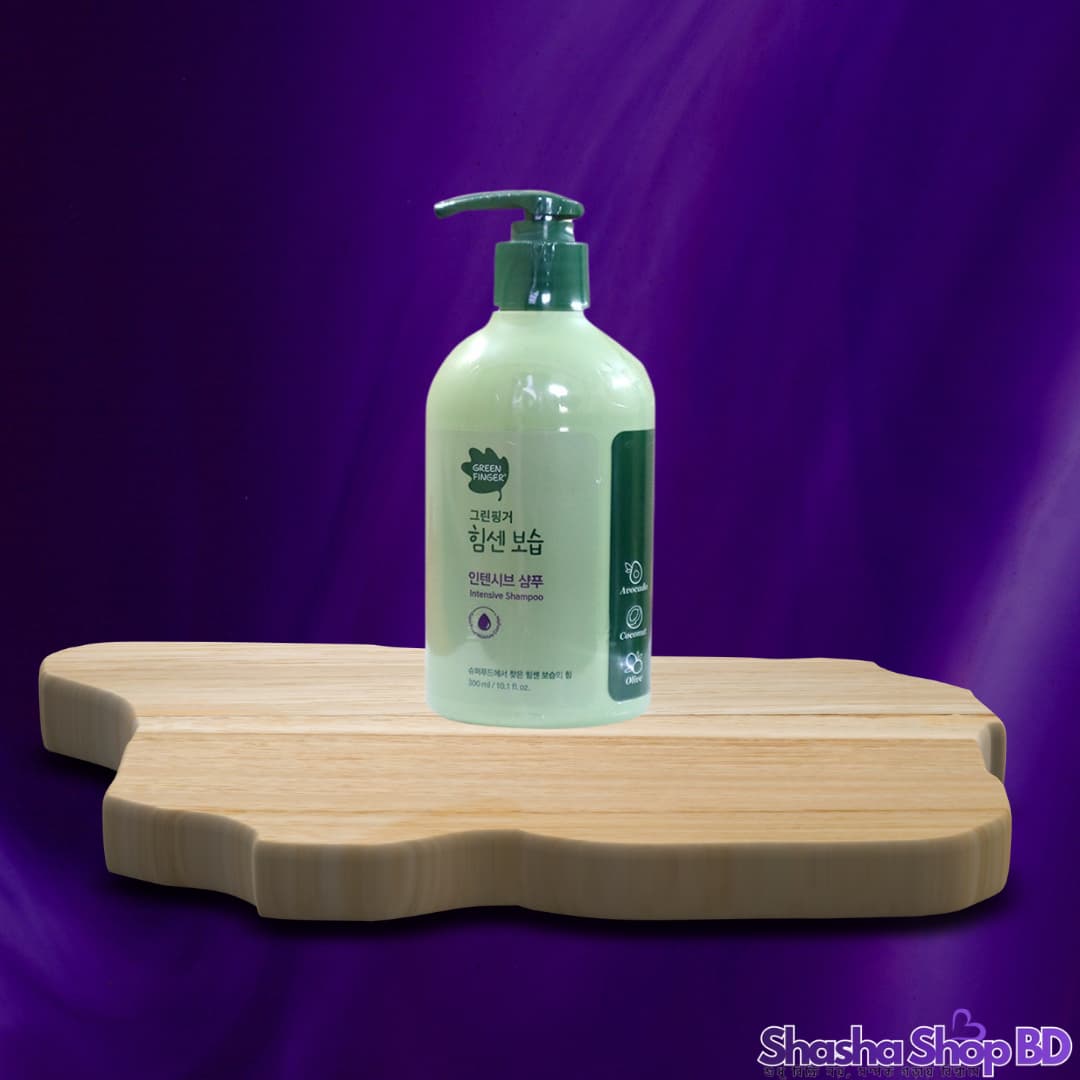 🧼 Green Finger Intensive Baby Shampoo,300 ml | Shasha Shop BD
