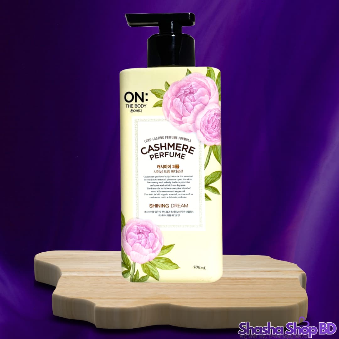 On the body Cashmere Perfume – Shining Dream Body Lotion 400ml | Shasha Shop BD
