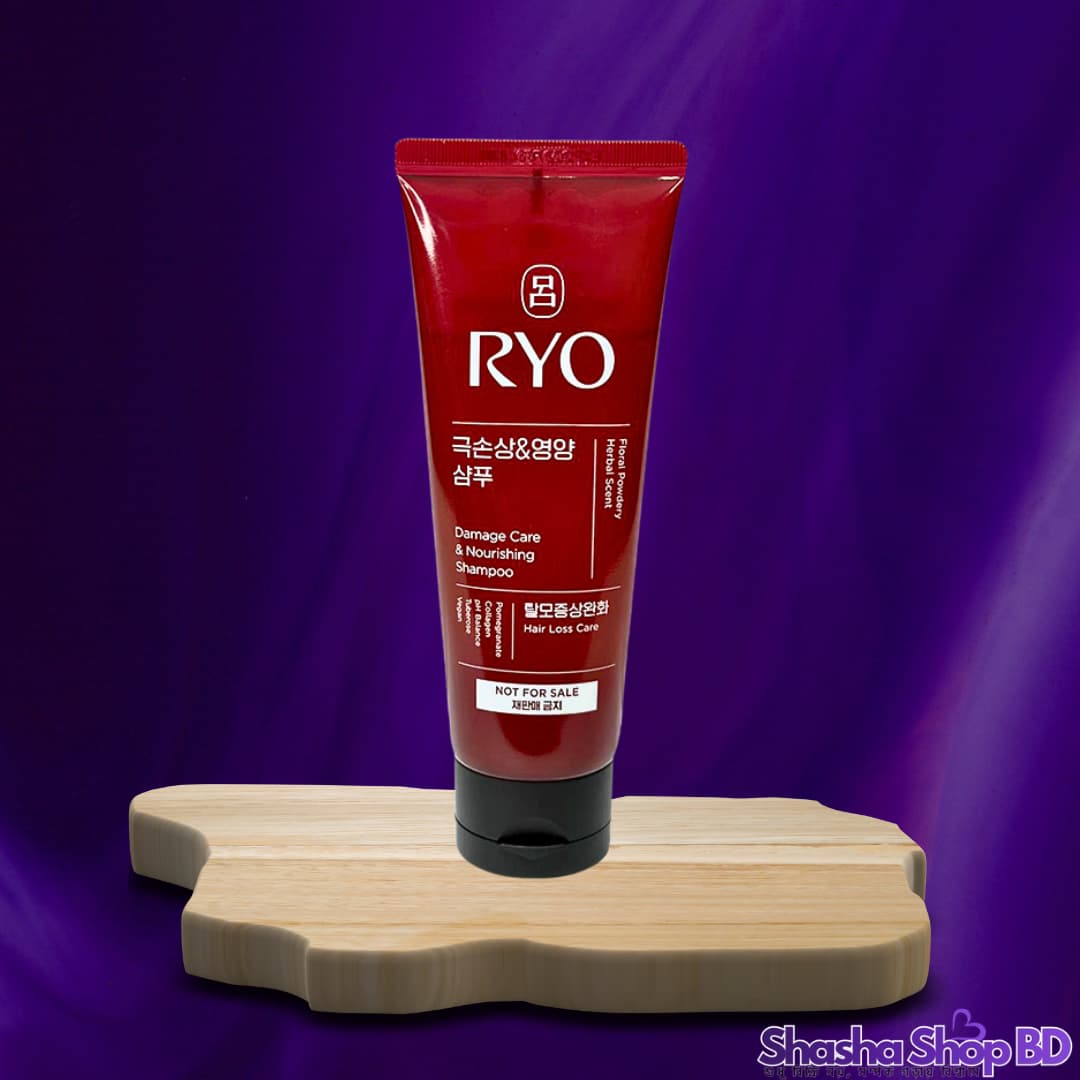 🌸 Ryo Damage Care & Nourishing Shampoo (Floral Powdery Herbal Scent) 112ml | Shasha Shop BD