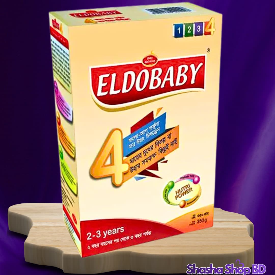 🍼 Eldobaby 4 Follow-up Formula Milk Powder (2 to 3 Years) – 350g | Shasha Shop BD