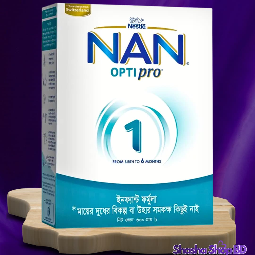 🍼 Nestle NAN 1 Optipro Infant Formula (Birth to 6 Months) – 300g | Shasha Shop BD