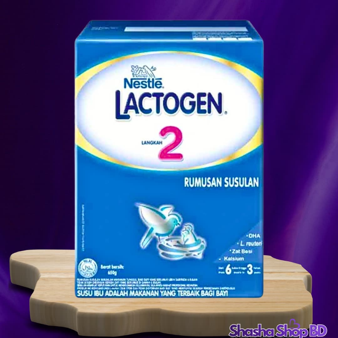 🍼 Nestle Lactogen 2 Baby Milk Follow-up Formula – (6 Months to 3 Years) – 650g | Shasha Shop BD