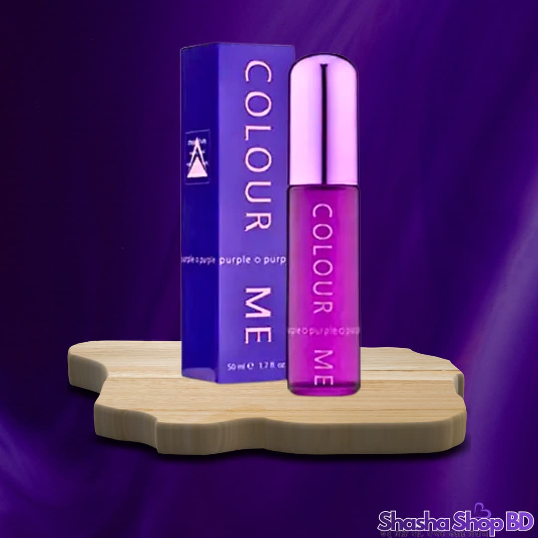💜 Colour Me Purple Parfum De Toilette Perfume Spray – 50ml | Shasha Shop BD