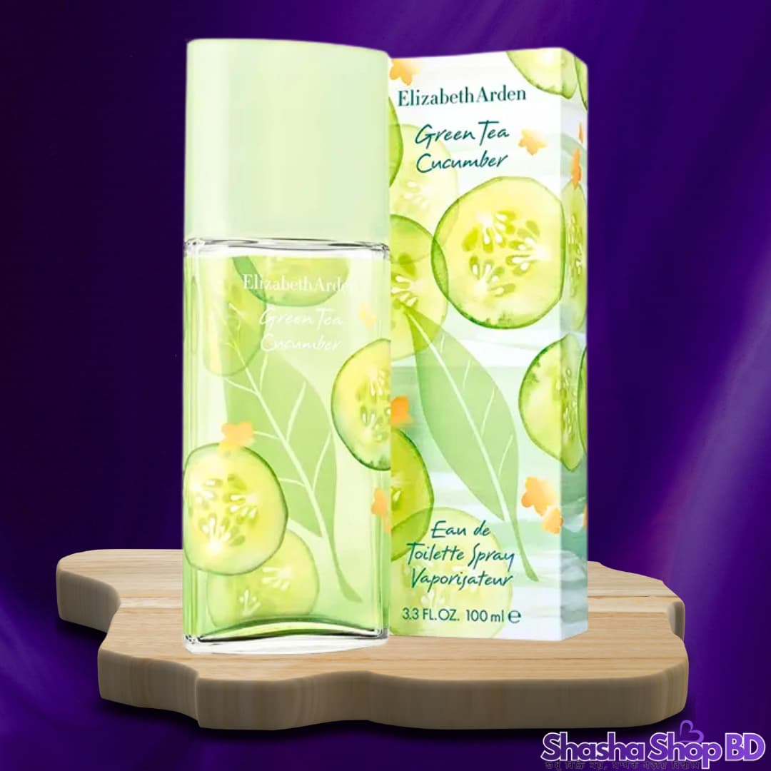 🥒 Elizabeth Arden Green Tea Cucumber EDT Spray – 100ml | Shasha Shop BD