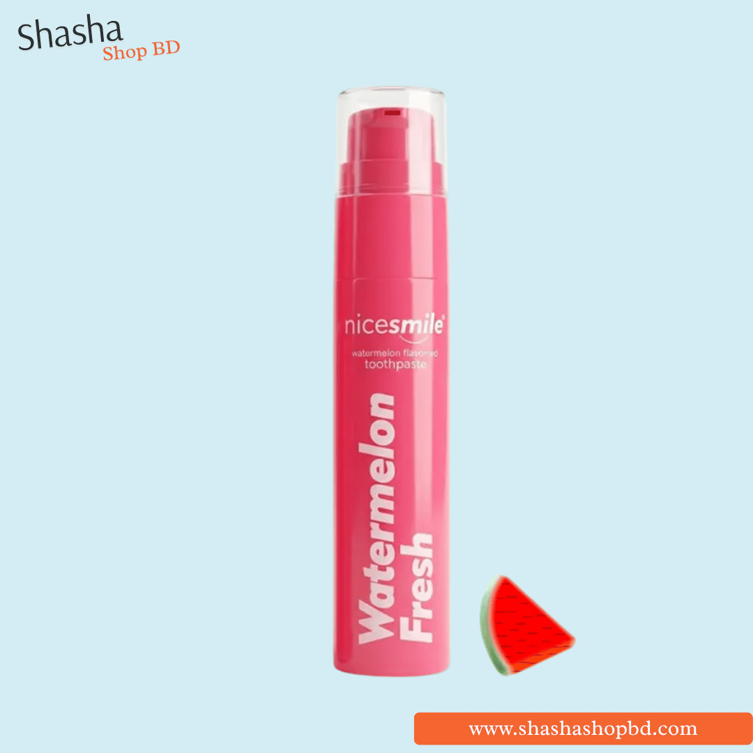 Nice Smile Watermelon Fresh Toothpaste 60ml | নাইস স্মাইল টুথপেস্ট | Shasha Shop BD