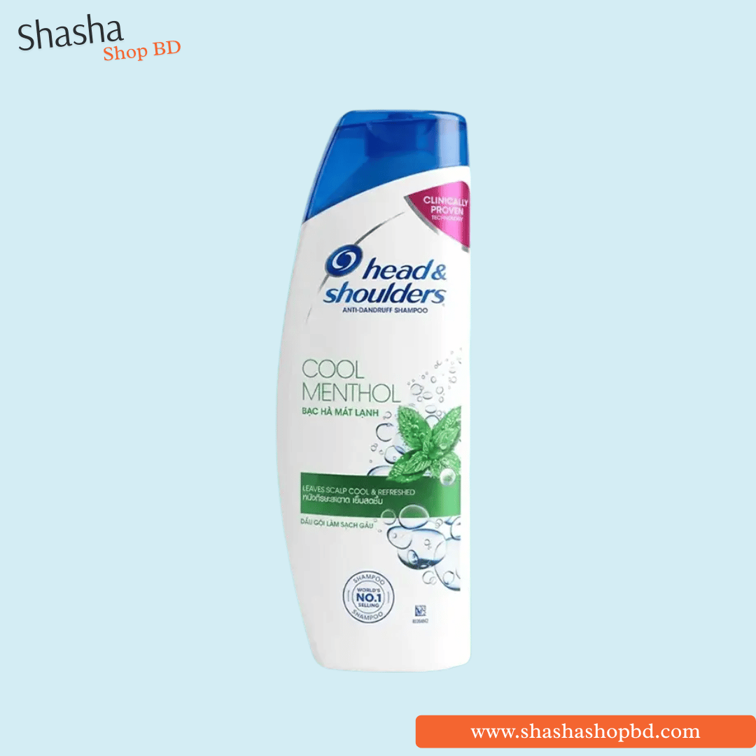 Head & Shoulders Cool Menthol Shampoo 330ml | Shasha Shop BD