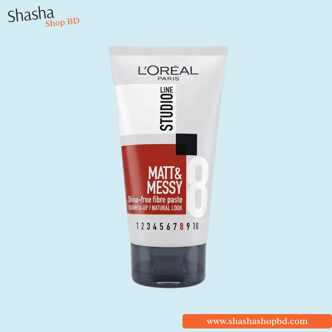 L'Oréal Studio Line Matt & Messy Hair Gel 150ml | Shasha Shop BD