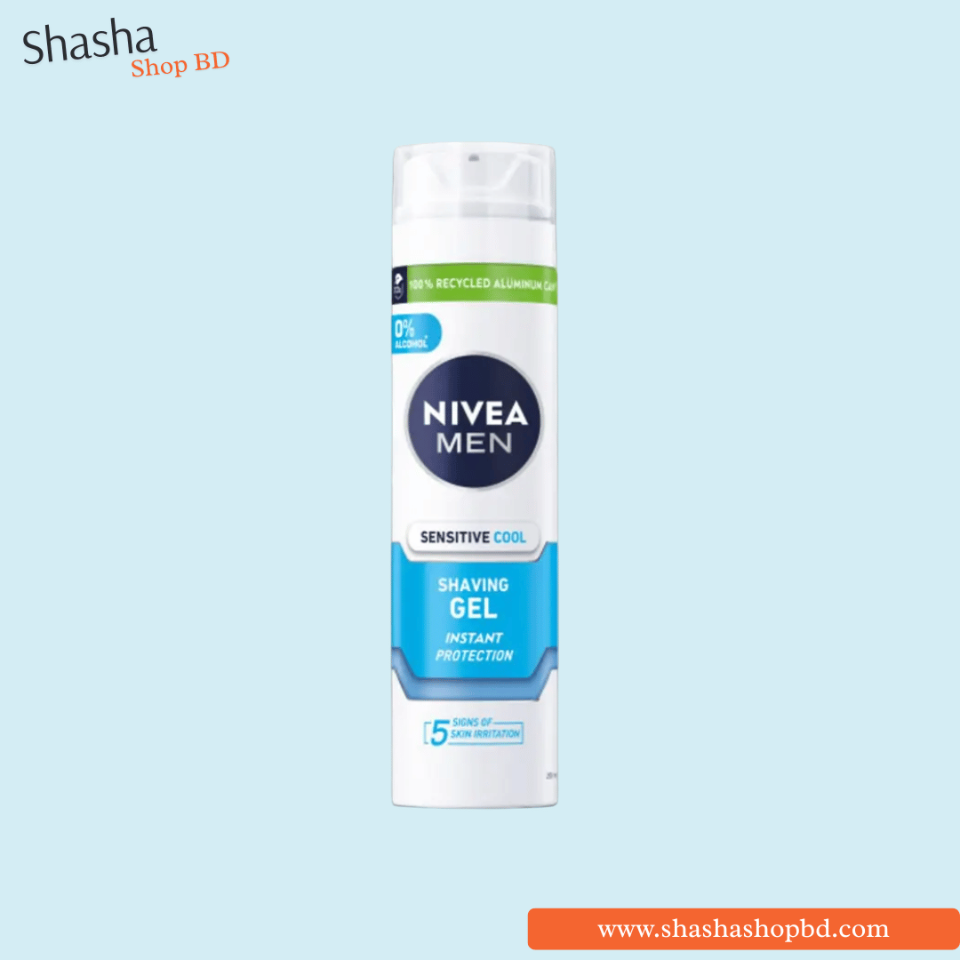 Nivea Men Sensitive Cool Shave Gel - 200ml | Shasha Shop BD