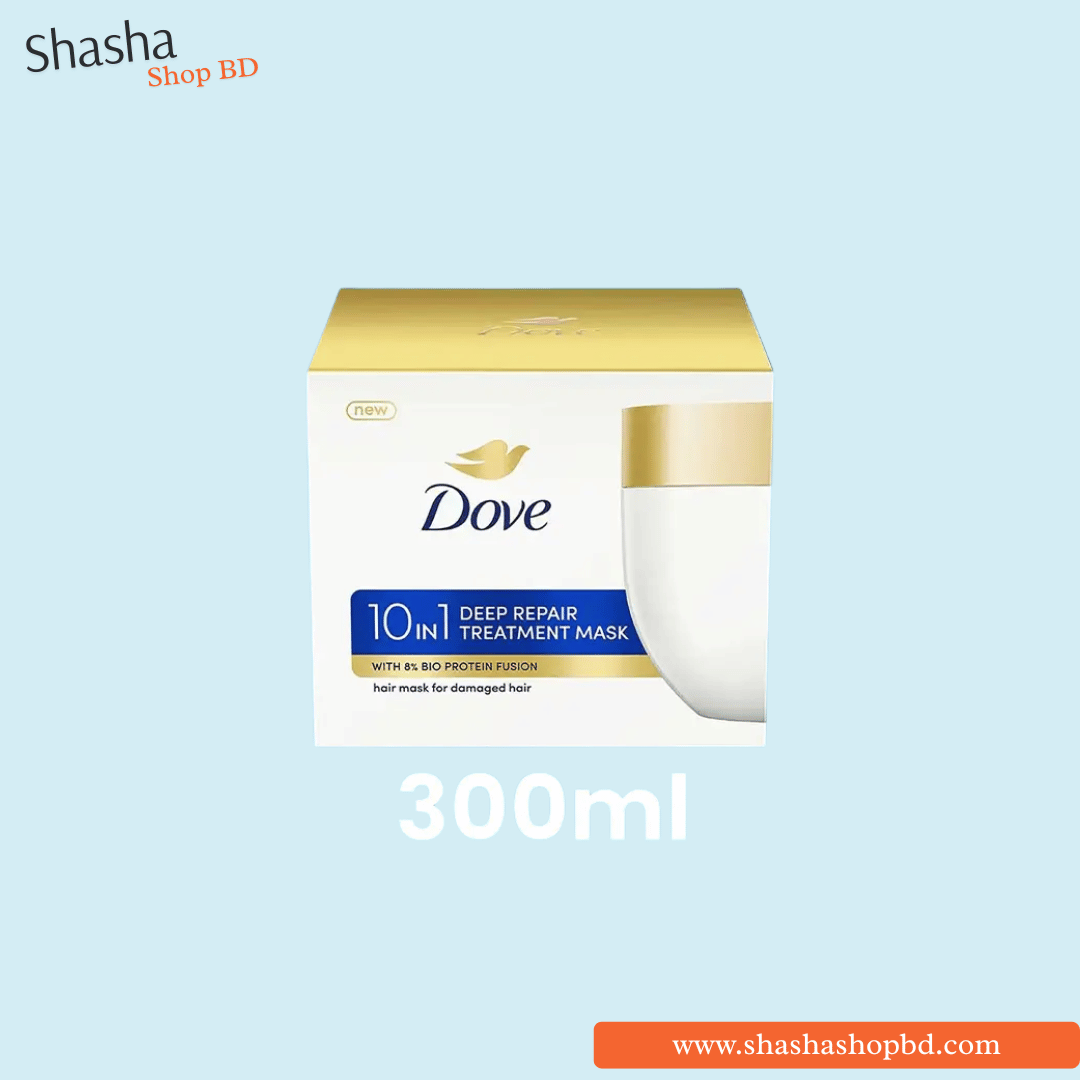 Dove 10-in-1 Deep Repair Treatment Hair Mask 300ml | 8% Bio-Protein Fusion | Shasha Shop BD