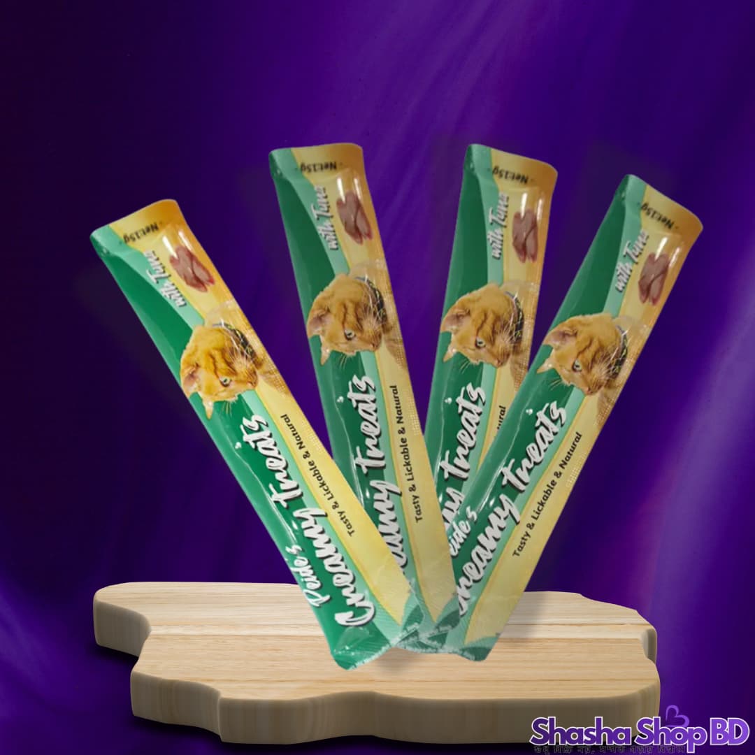 🐾 Peide's Creamy Treats with Tuna – 60g (4pcs Bundle) | Shasha Shop BD