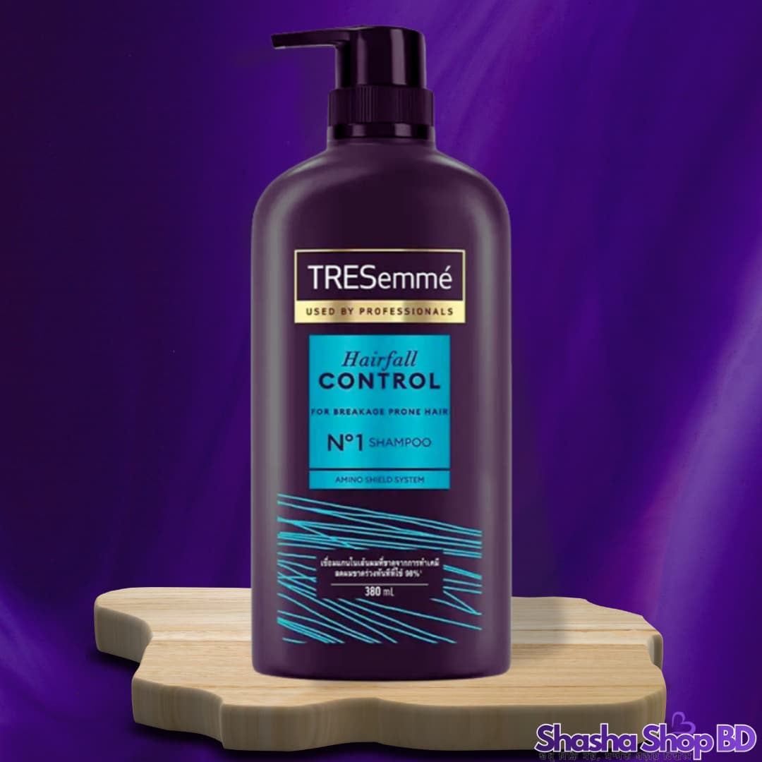 TRESemmé Hairfall Control Shampoo – 370ml (Amino Shield System – চুল পড়া রোধে ১ নম্বর স্যালন স্টাইল সমাধান!)