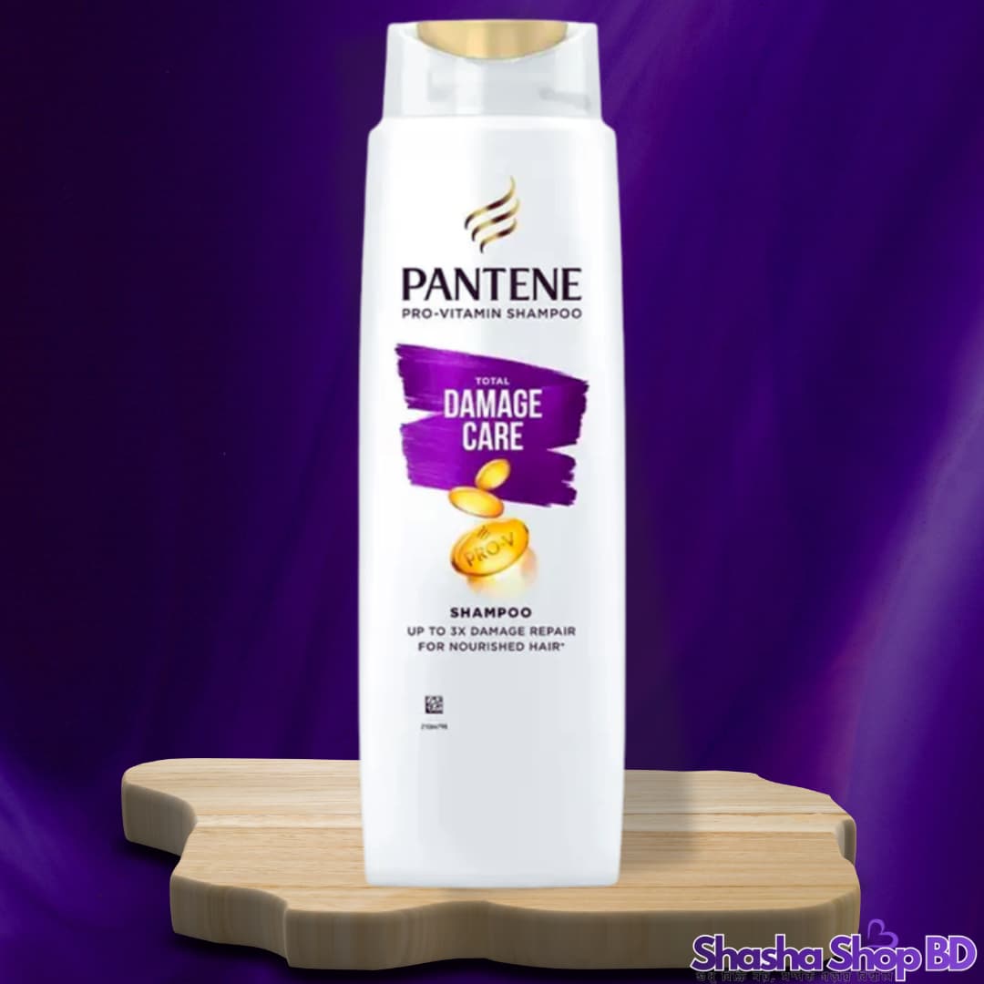 Pantene Pro-V Total Damage Care Shampoo – 300ml (Repair Up to 3X Damage – আপনার ড্যামেজ হয়ে যাওয়া চুলকে করুন পুনরুজ্জীবিত এবং শক্তিশালী!)