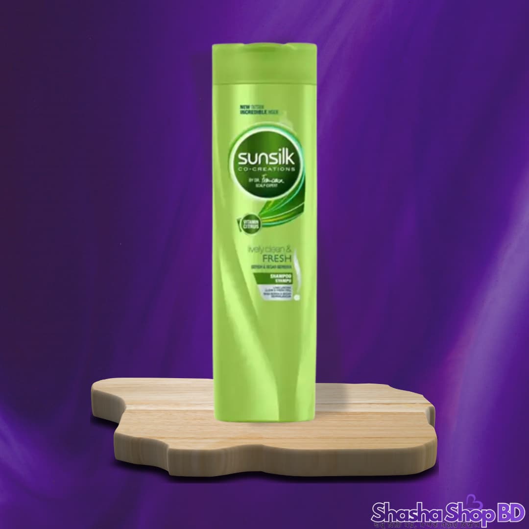Sunsilk Lively Clean & Fresh Shampoo – 300ml (With Vitamin Citrus – দীর্ঘস্থায়ী সতেজতা এবং গভীর থেকে পরিষ্কার স্ক্যাল্পের জন্য!)