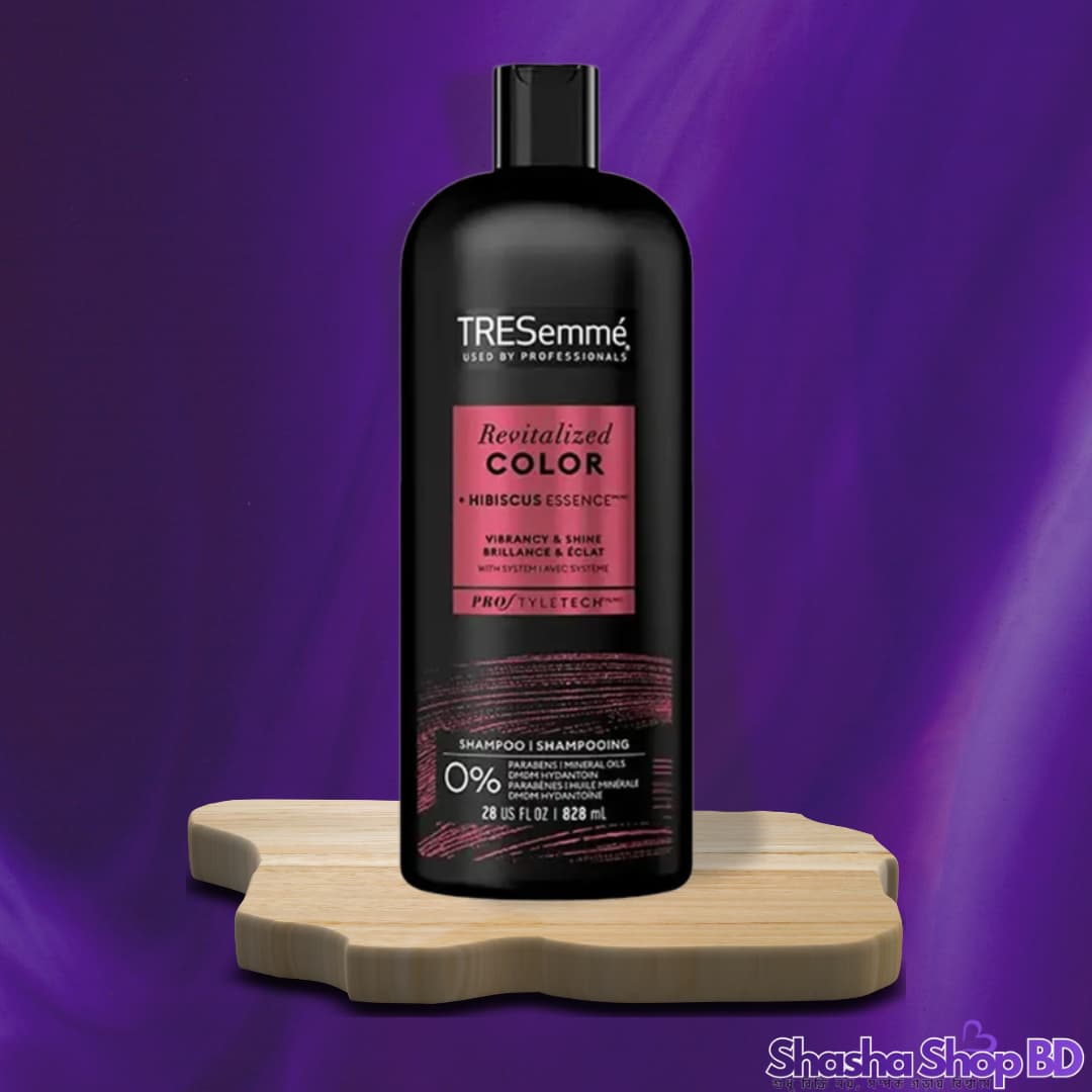 TRESemmé Color Revitalize Shampoo – 828ml (With Hibiscus Essence – আপনার হেয়ার কালারের উজ্জ্বলতা ধরে রাখুন ৮ সপ্তাহ পর্যন্ত!)