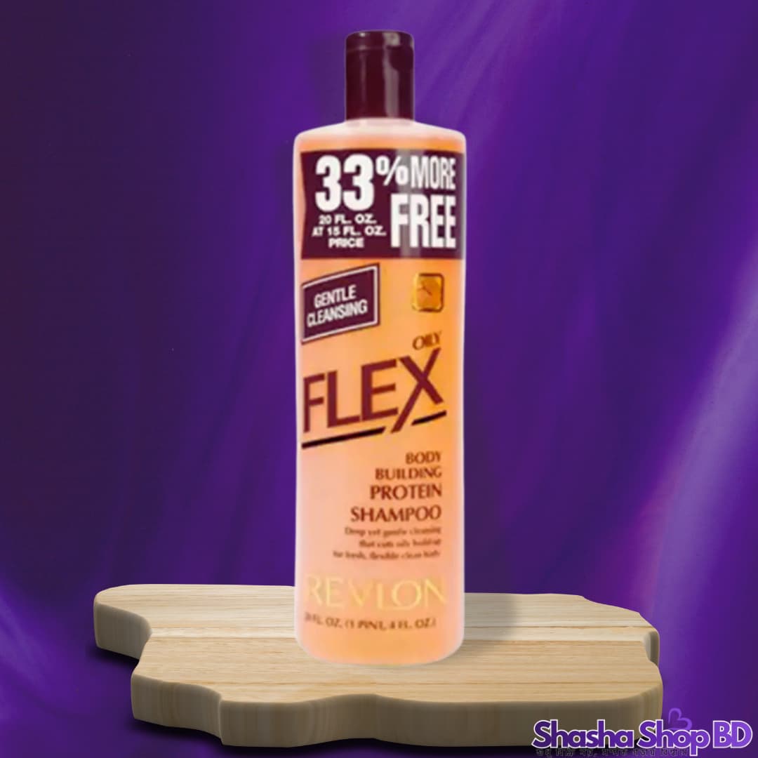 Revlon Flex Oily Body Building Protein Shampoo – 591ml (Oily Hair Formula – অতিরিক্ত তেল দূর করে চুলকে দিন অবিশ্বাস্য ভলিউম এবং সতেজতা!)