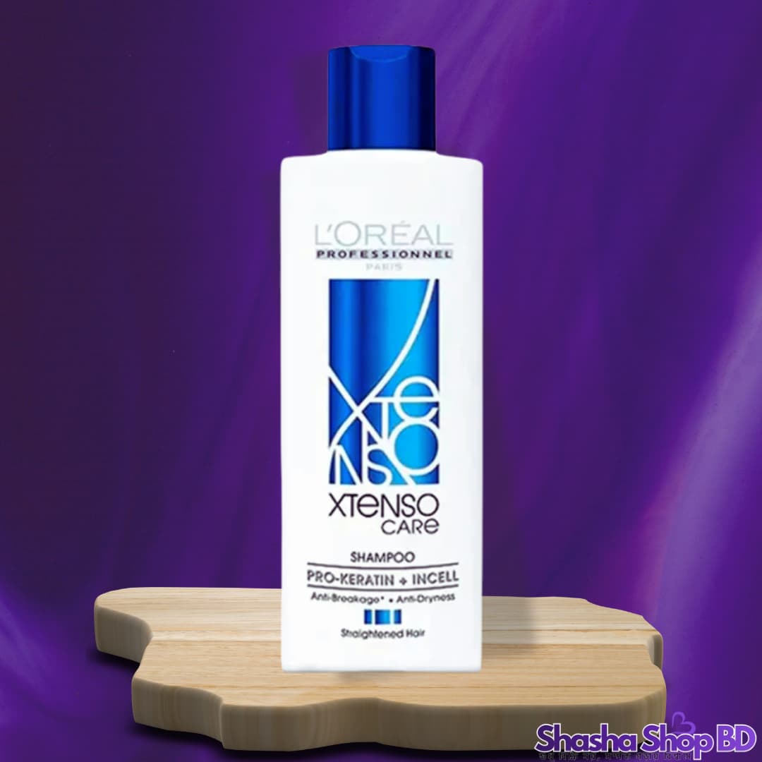 L'Oréal Professionnel Xtenso Care Shampoo – 250ml (Pro-Keratin + Incell Technology – রিবন্ডিং বা স্ট্রেইট করা চুলের জন্য পারফেক্ট পুষ্টি ও সুরক্ষা!)