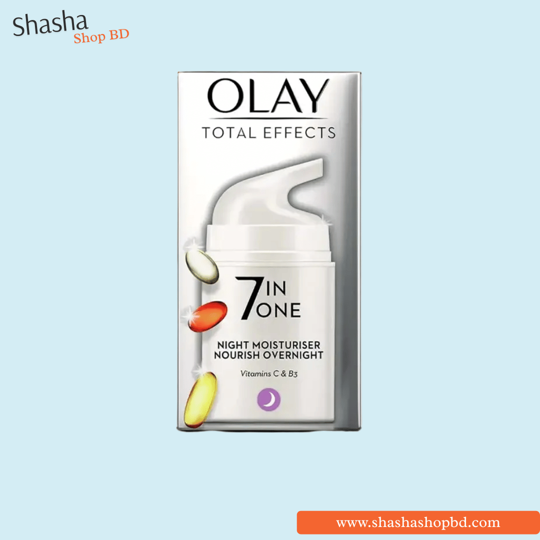 Olay Total Effects 7 in One Night Moisturizer 37ml | অলে টোটাল ইফেক্টস নাইট ক্রিম | Shasha Shop BD