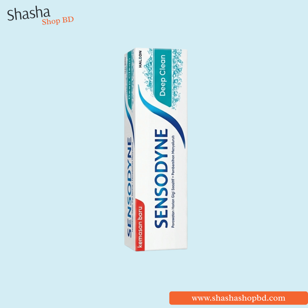 Sensodyne Deep Clean Toothpaste 100g | সেনসোডাইন ডিপ ক্লিন টুথপেস্ট | Shasha Shop BD