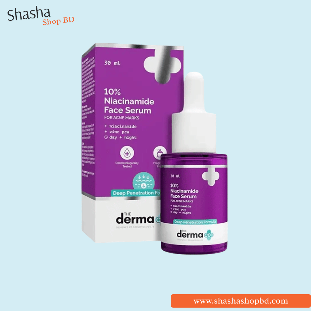 The Derma Co 10% Niacinamide Face Serum 30ml | ডার্মা কো নিয়াসিনামাইড সিরাম | Shasha Shop BD