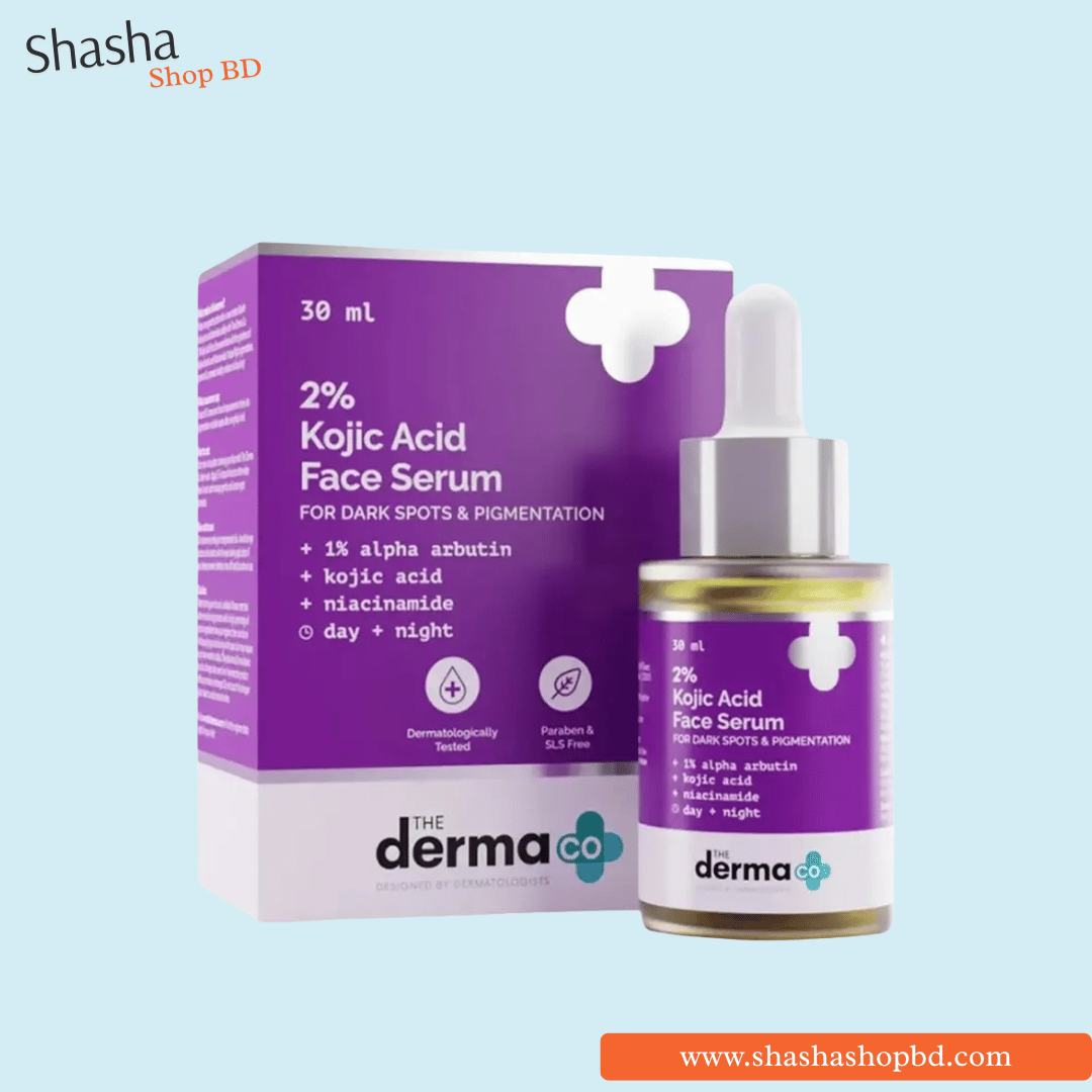The Derma Co 2% Kojic Acid Face Serum 30ml | ডার্মা কো কোজিক অ্যাসিড সিরাম | Shasha Shop BD