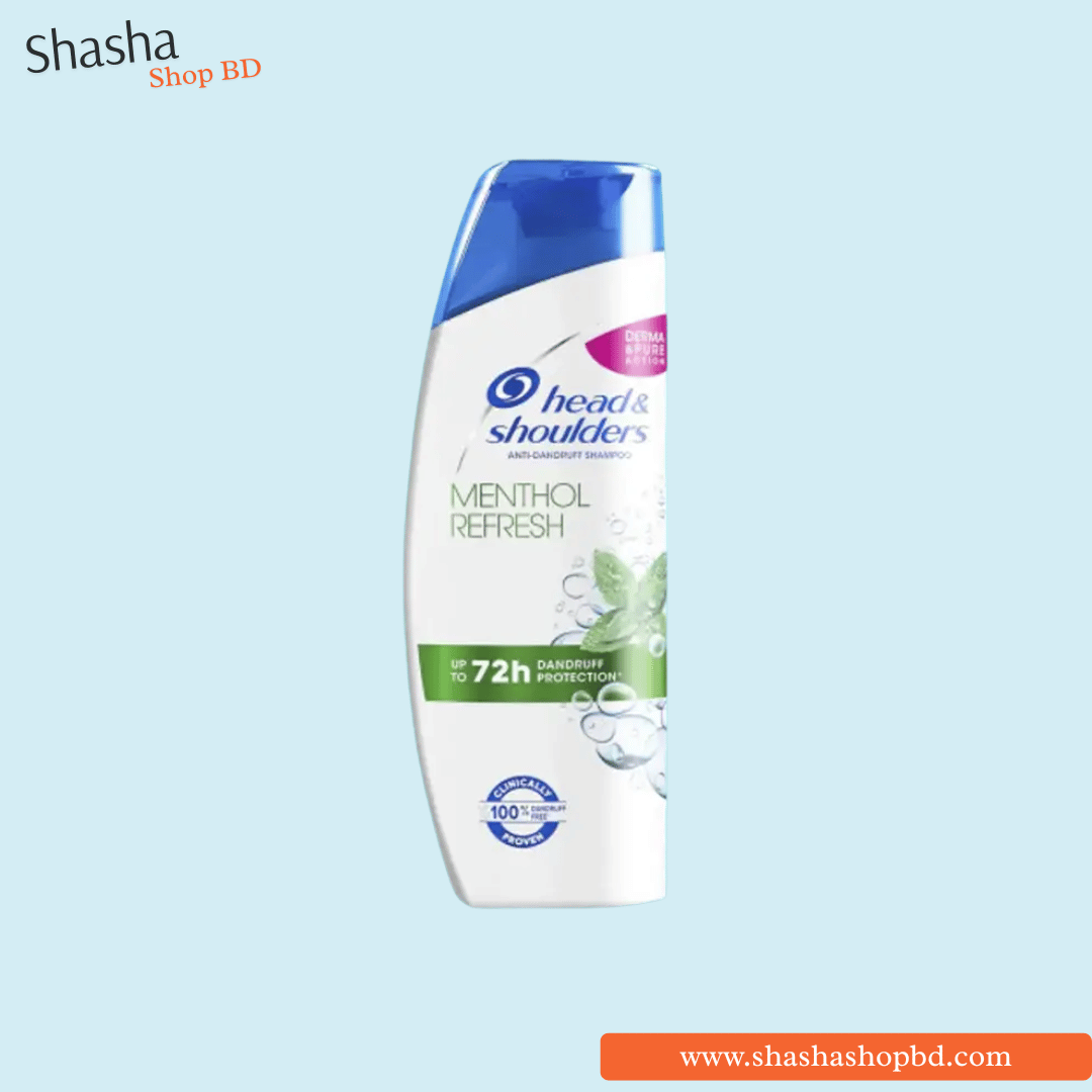 Head & Shoulders Menthol Fresh Anti-Dandruff Shampoo 400ml | Shasha Shop BD