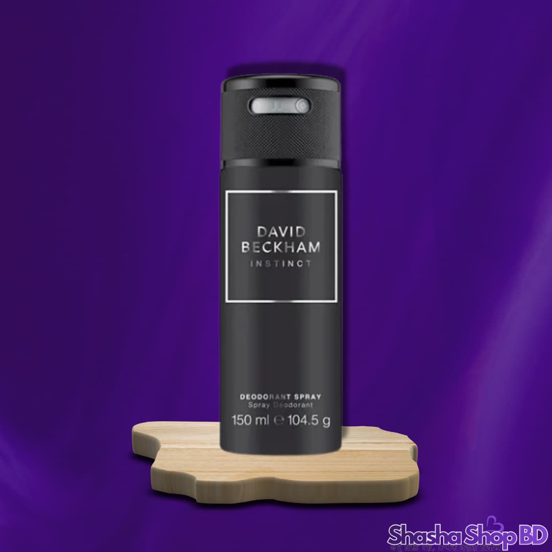 David Beckham Instinct Deo Body Spray – 150ml (Authentic, Bold & Magnetic – আপনার ব্যক্তিত্বে যোগ করুন এক আধুনিক ও আত্মবিশ্বাসী আবেশ!)