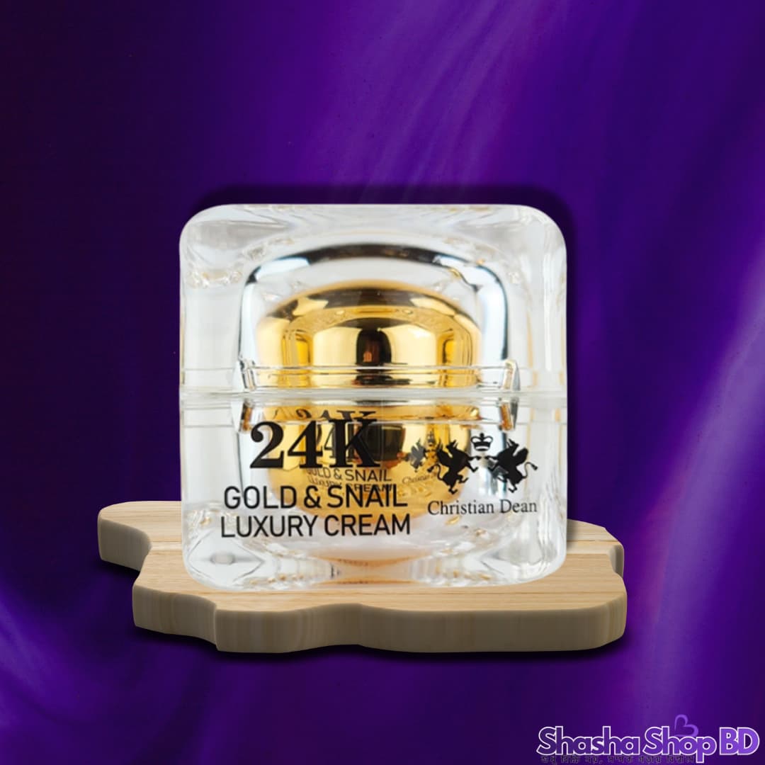 Christian Dean 24K Gold & Snail Luxury Cream (50ml) (Ultimate Skin Rejuvenation, Repairing & Radiant Glow – স্বর্ণ আর স্নেল মিউসিনের রাজকীয় স্পর্শে আপনার ত্বকের যত্ন!)