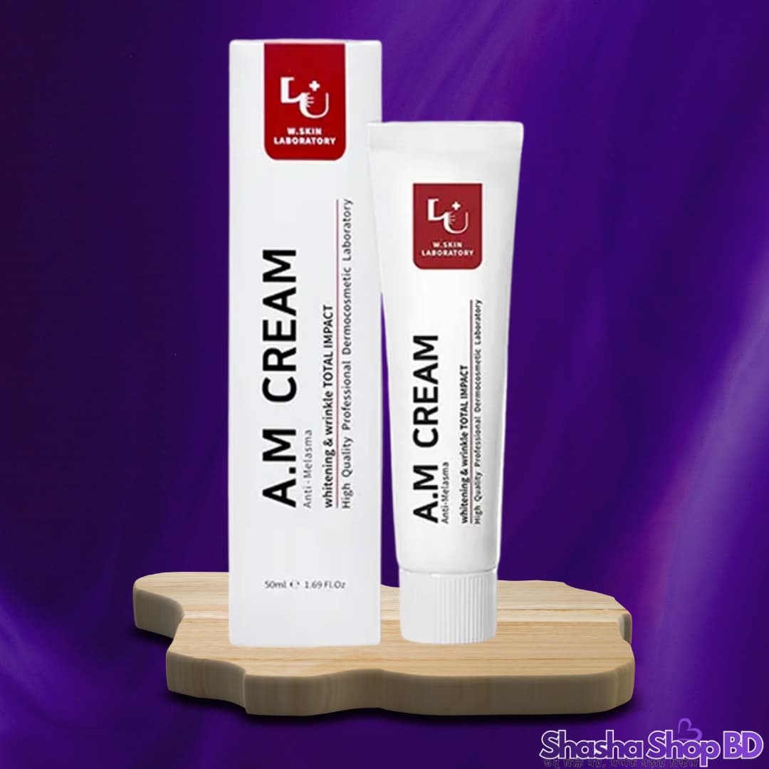 W. Skin Laboratory A.M (Anti-Melasma) Cream (50ml) (Advanced Dark Spot Correction, Brightening & Anti-Wrinkle – মেছতা এবং জেদি কালো দাগ দূর করার কার্যকরী সমাধান!)