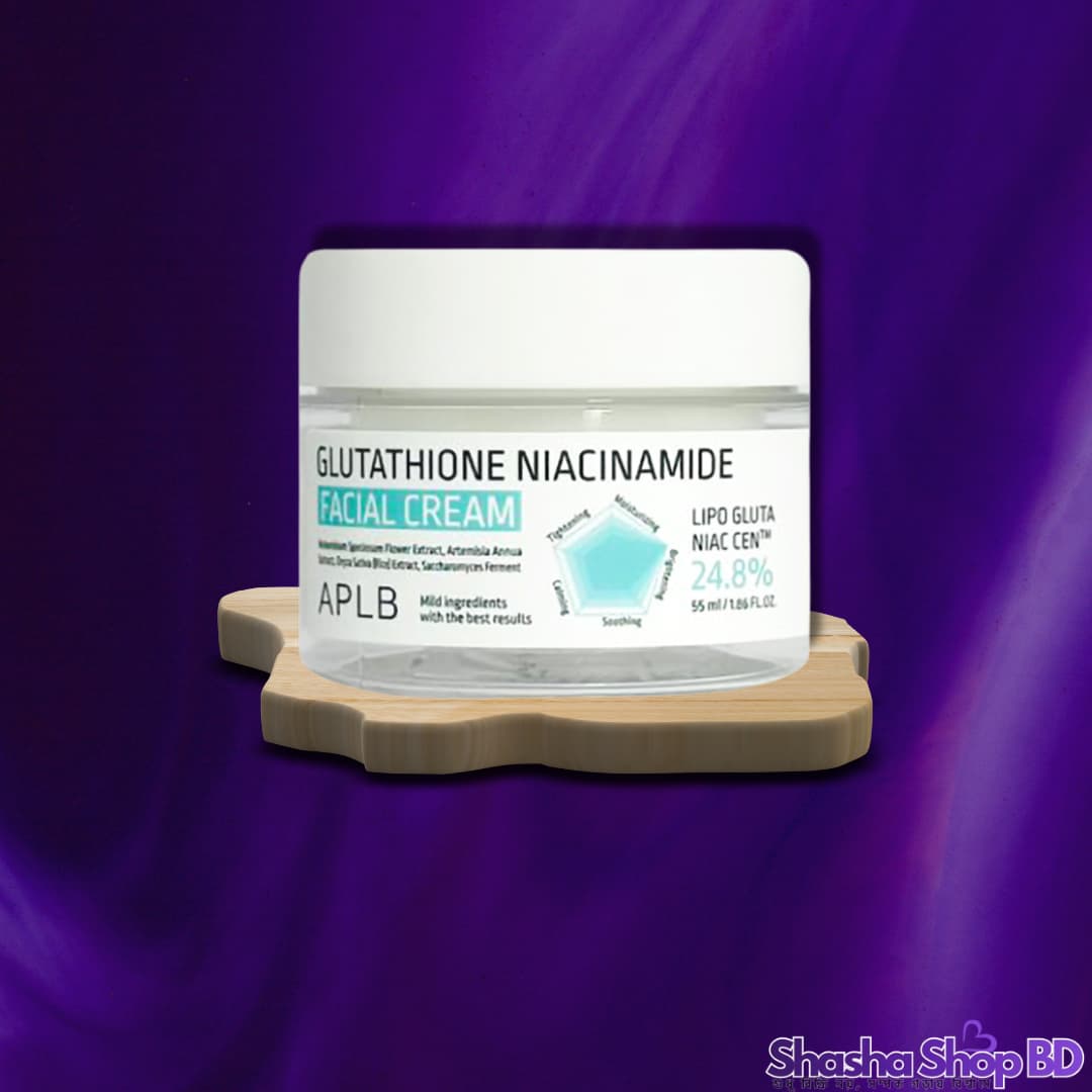 APLB Glutathione Niacinamide Facial Cream (55ml) (Brightening, Anti-Aging & Skin Radiance – উজ্জ্বল, মসৃণ এবং দাগমুক্ত ত্বকের জন্য কোরিয়ান প্রিমিয়াম সল্যুশন!)