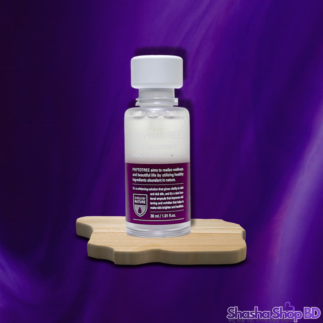 Phytotree Phyto Solution 9 Niacin Ampoule (30ml) (High-Strength Niacinamide, Pore Care & Spot Solution – দাগমুক্ত এবং উজ্জ্বল ত্বকের পারফেক্ট সল্যুশন!)