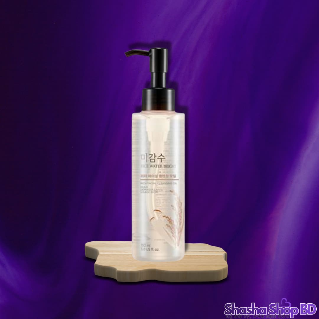 The Face Shop Rice Water Bright Cleansing Oil (150ml) (Brightening & Deep Cleansing – চালের পানির গুণাগুণে মেকআপ পরিষ্কার করুন আর ত্বককে করুন প্রাকৃতিকভাবে উজ্জ্বল!)