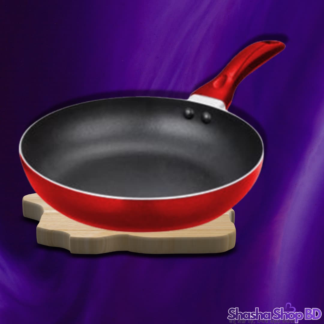 🍳 Red Cherry Aluminum Marble Forged Fry Pan (22 CM) (Elegant Cooking Experience – আপনার রান্নাঘরকে দিন আধুনিকতা আর স্থায়িত্বের নিশ্চয়তা!)