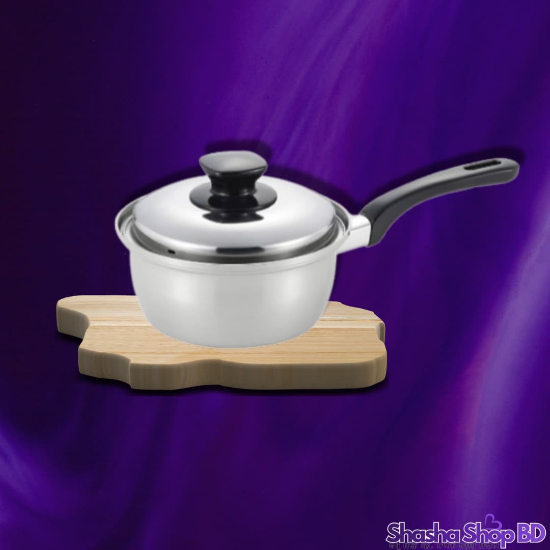 🍲 SKB Sauce Pan With SS Lid & Bakelite Handle - 26 cm (Efficient Cooking & Superior Durability – আপনার প্রতিদিনের রান্নায় নিয়ে আসুন পূর্ণ আস্থা!)