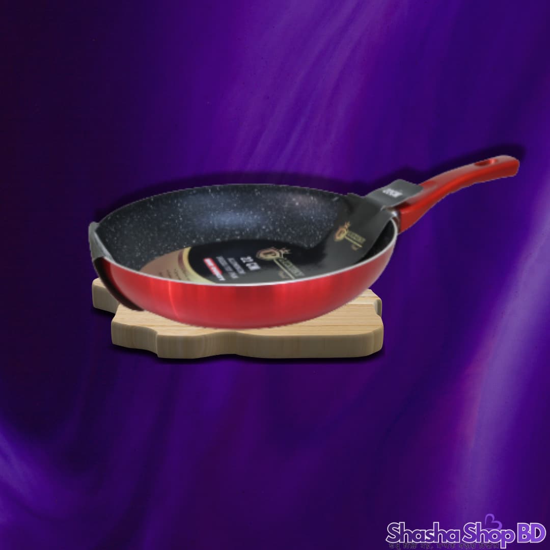 🍳 Luxury Point Aluminum Press Fry Pan - 22 CM (RED1022) (Modern Elegance & Efficient Cooking – আপনার প্রতিদিনের রান্নায় আনুন আভিজাত্য ও গতি!)