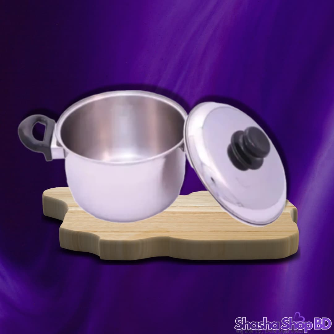🍲 SKB Sauce Pan With SS Lid & Bakelite Handle - 22 cm (Compact Efficiency & Trusted Quality – আপনার নিত্যদিনের রান্নায় নিয়ে আসুন পূর্ণ স্বস্তি!)