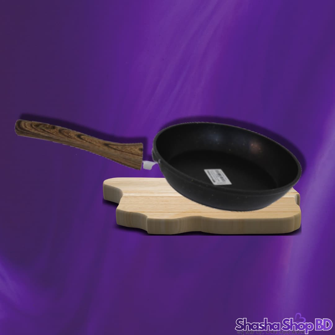 🍳 Luxury Point Aluminum Marble Forged Fry Pan - 18 cm (WX1018) (Compact Efficiency, Healthy Cooking – আপনার রান্নাঘরের ছোটখাটো রান্নার জন্য সেরা সঙ্গী!)