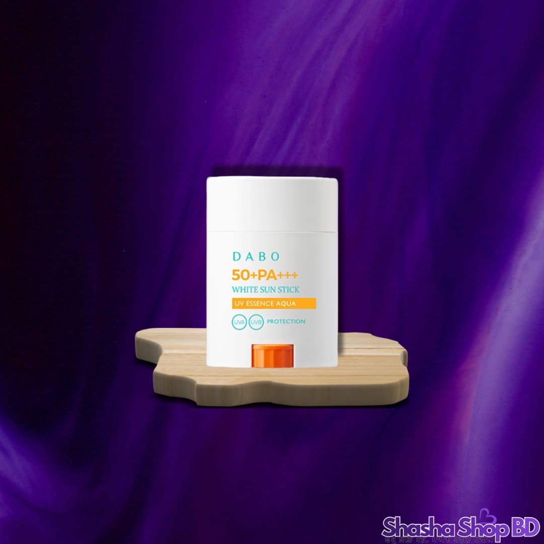 ☀️ Dabo White Sun Stick UV Essence Aqua - 20g (Watery Essence + Instant Cooling + Easy Swipe – রোদে পোড়া ত্বককে শীতল রাখুন পানির মতো স্বচ্ছ সুরক্ষায়!)