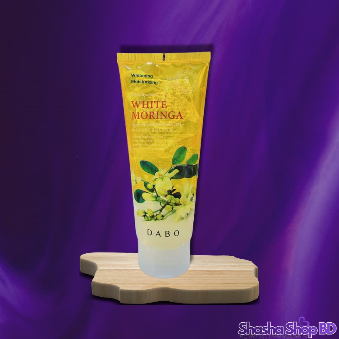 🌿 Dabo White Moringa Cooling & Soothing Gel - 180 ml (Instant Cooling, Brightening Care – মরিঙ্গার জাদুকরী ছোঁয়ায় ত্বক হোক শীতল, দাগমুক্ত ও উজ্জ্বল!)