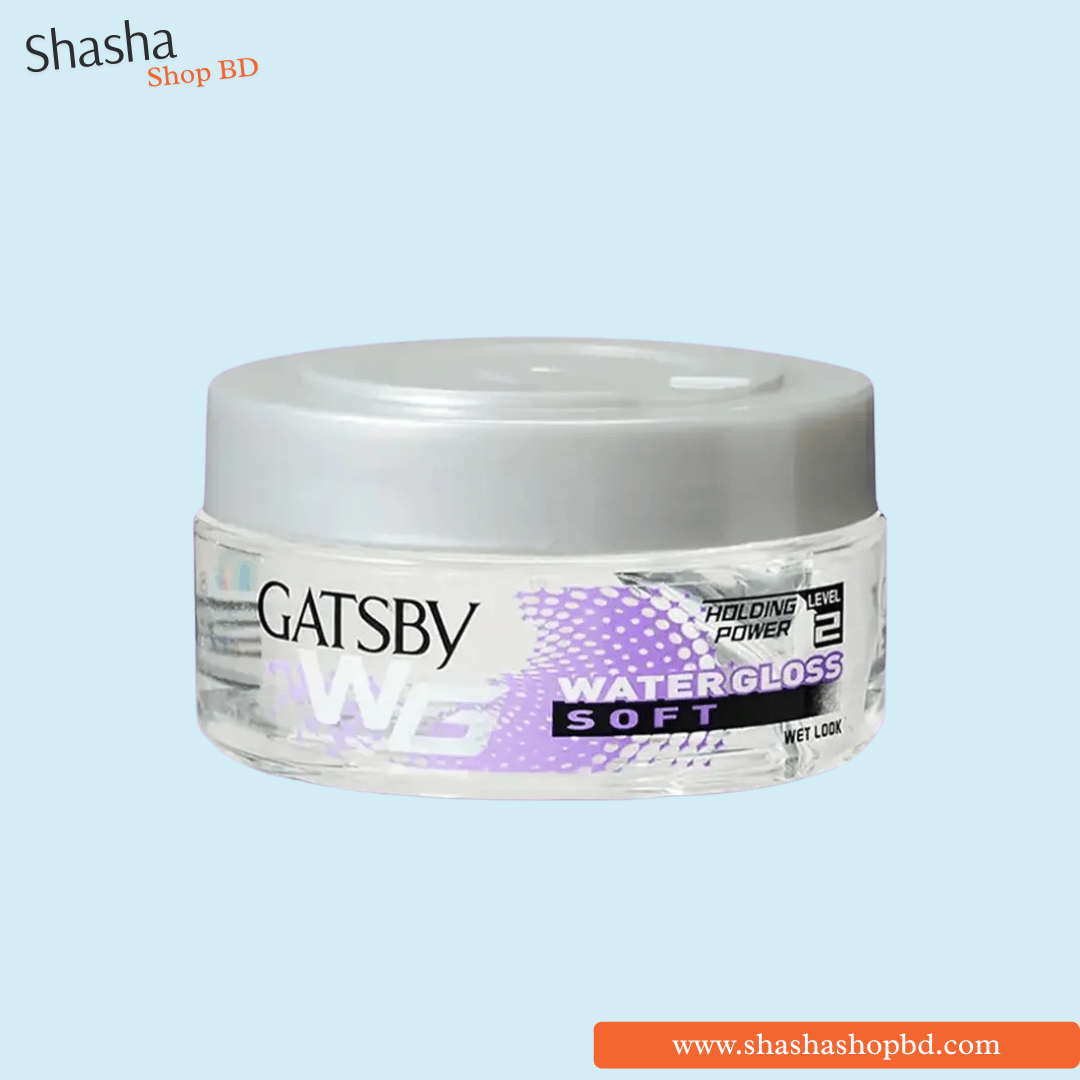 Gatsby Water Gloss Soft Holding Level 2 Hair Gel 75g | Shasha Shop BD