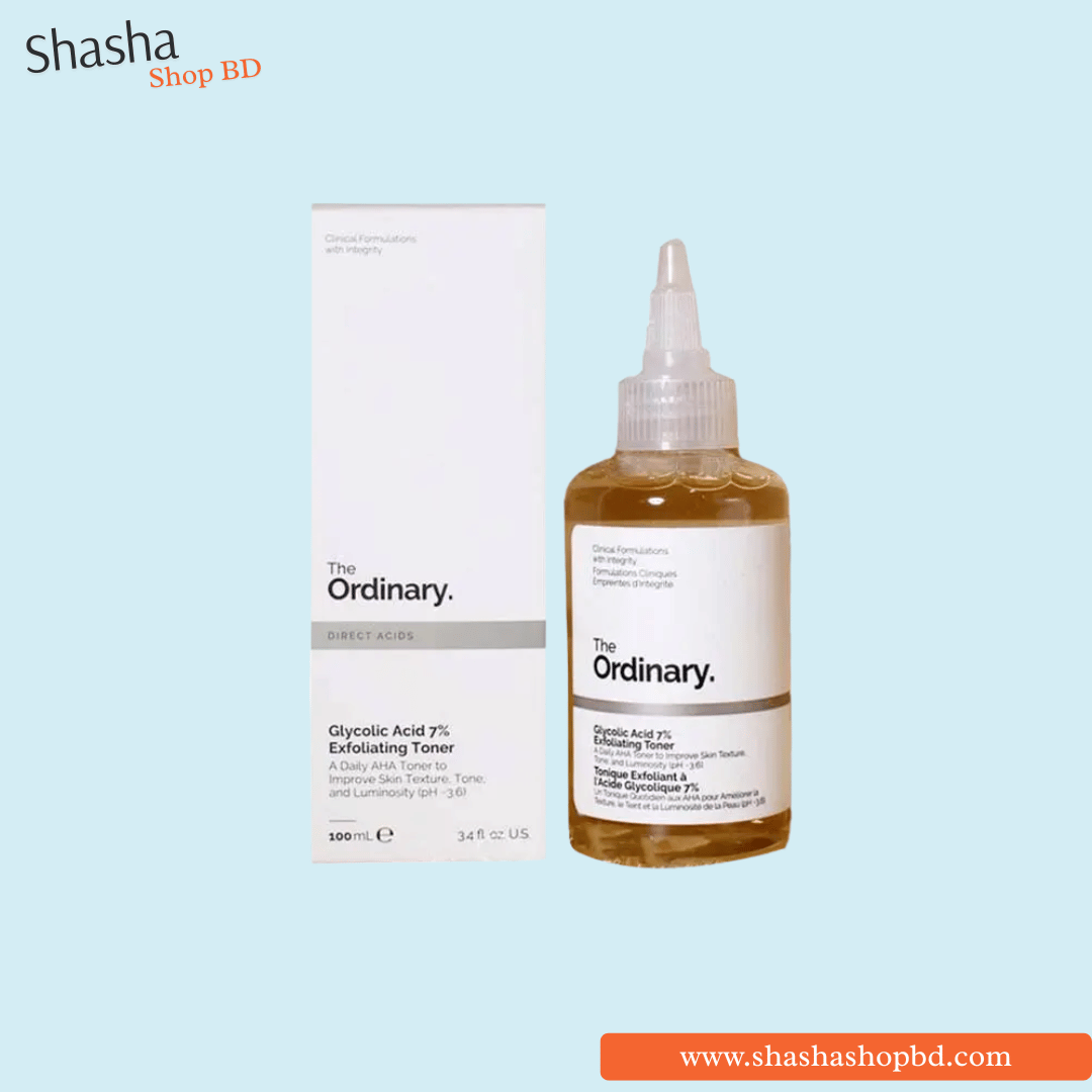 The Ordinary Glycolic Acid 7% Exfoliating Toner 100ml | Shasha Shop BD
