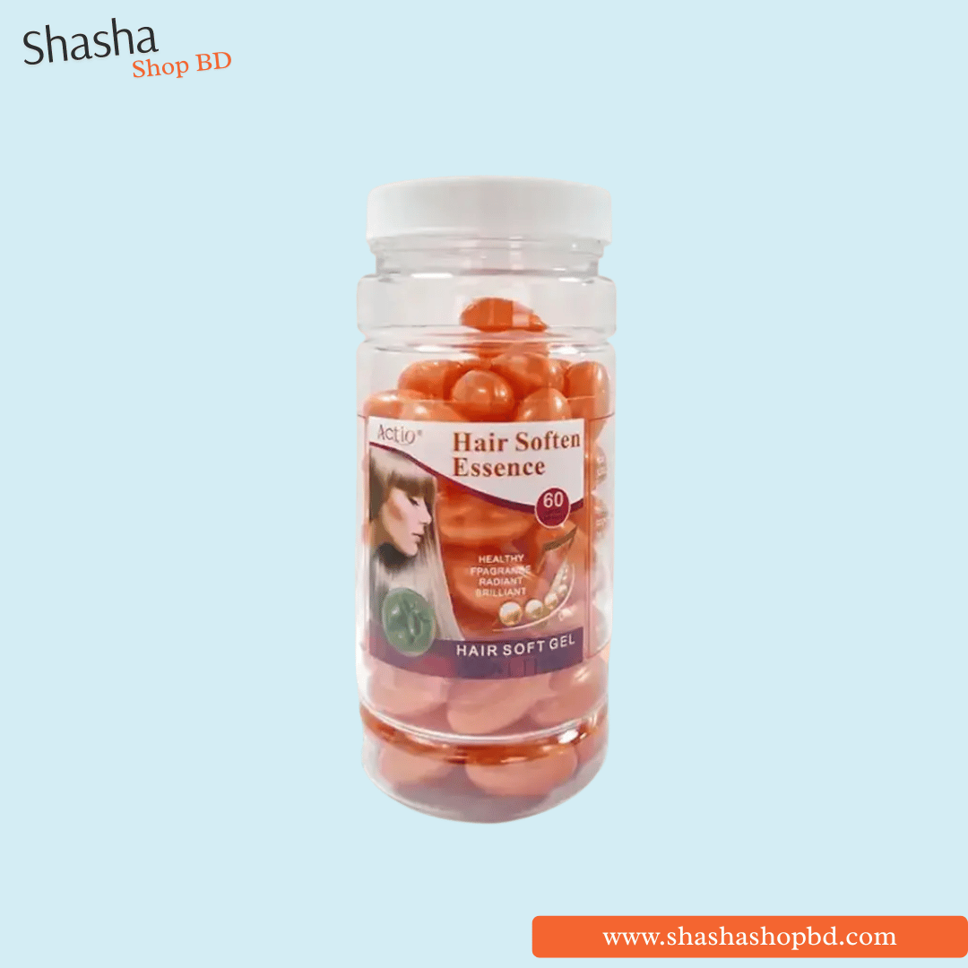 Actio Hair Soften Essence Hair Oil Capsules Orange 60Caps | Shasha Shop BD